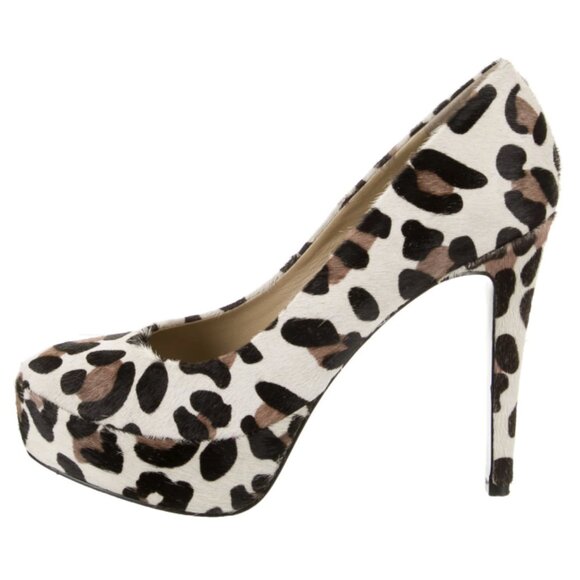 Diane von Furstenberg Ponyhair Animal Print Pumps - Picture 1 of 4